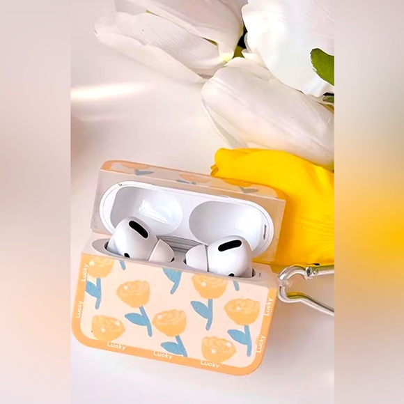 Rose Pattern Earphone Case For Airpods  Pro - Picture 1 of 4